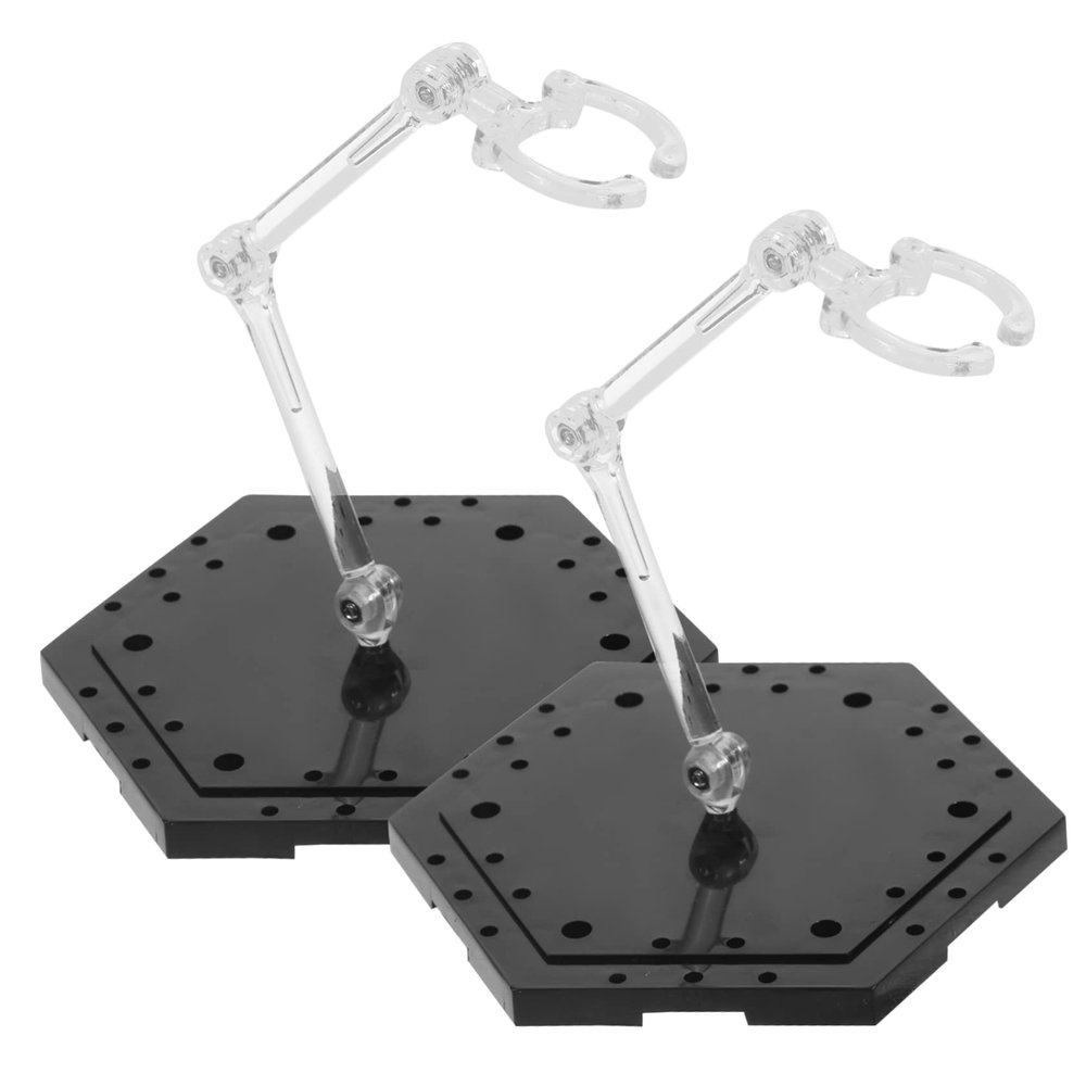 Alasum 2pcs Adjustable Action Figure Display Stands Wear-resistant Doll Support Racks for Organizing Toy Models and Collectibles Practical and Model Stand for Home and Store Use