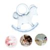 WESIEVYA 48pcs Acrylic Shower Decorations Rocking Horse Toys for Girls Boys Shower Supplies Gender Reveal view 3