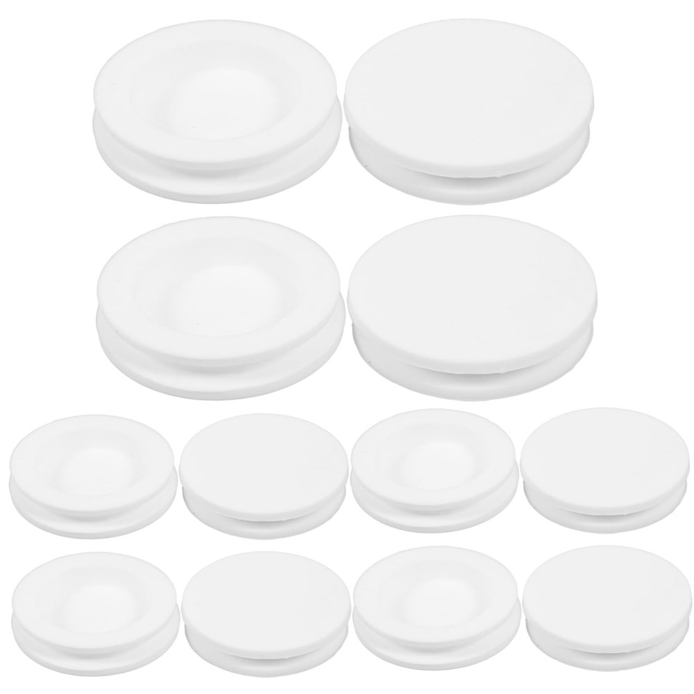 SEWOART 10pcs PVC Storage Jar Sealing Plug Durable Money Bank Bottom Plug for Coin Savings Versatile Sealing for Various Containers Easy Installation Reliable Material