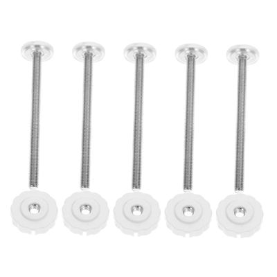 Abaodam 5Pcs Gate Replacement Hardware Extender Mounting Parts for Pressure-Mounted Gates Easy Install Gate Threaded Spindle Rods for Enhanced Stability