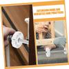 Abaodam 5Pcs Gate Replacement Hardware Extender Mounting Parts for Pressure-Mounted Gates Easy Install Gate Threaded Spindle Rods for Enhanced Stability view 4