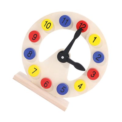NAMOARLY Colorful Number Clock for Montessori Educational Learning Tool Cognitive Development Puzzle Clock for Teaching Time Concepts and Numbers