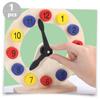 NAMOARLY Colorful Number Clock for Montessori Educational Learning Tool Cognitive Development Puzzle Clock for Teaching Time Concepts and Numbers view 2