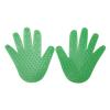 Hand Shaped Floor Markers 3 Pairs PVC Non Slip Spot Markers for Preschool Education and Kindergarten Activities (Orange), Enhances Coordination and Fun (Green) view 3