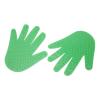 Hand Shaped Floor Markers 3 Pairs PVC Non Slip Spot Markers for Preschool Education and Kindergarten Activities (Orange), Enhances Coordination and Fun (Green) view 4