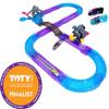 Hyper Burst Shockout Circuit Playset | Race and Battle! | Customizable Race Track & Micro Scale Cars | Over 600+ MPH Scale Speed! view 3