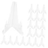 ABOOFAN 25pcs Transparent Easel Stands for Medals and Collectible Display Lightweight Organizer Rack for Storage and Showcasing and Medals view 1