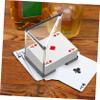 ibasenice Acrylic Playing Card Storage Stand Clear Card Holder Organizer for Home Office and Game Compact Design Holds Decks view 4