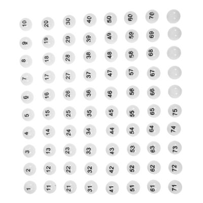 KOMBIUDA 75pcs Raffle Plastic Lottery for Game Night Party Games and Fundraising Activities Lightweight and Portable Design for Easy Use