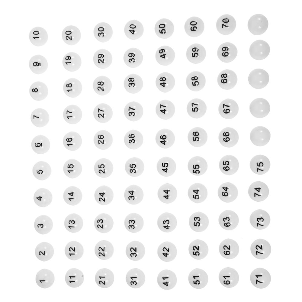 KOMBIUDA 75pcs Raffle Plastic Lottery for Game Night Party Games and Fundraising Activities Lightweight and Portable Design for Easy Use