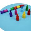 10PCS Stackable 10 Color Building Blocks Crayon Pen Birthday Party Bag Fillers for Kid Student Drawing view 3