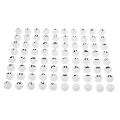 FELTECHELECTR 75pcs Plastic for Raffle Games Party Game Props for Events Celebrations and Activities Easy to Hold Store for Draws and Table Tennis