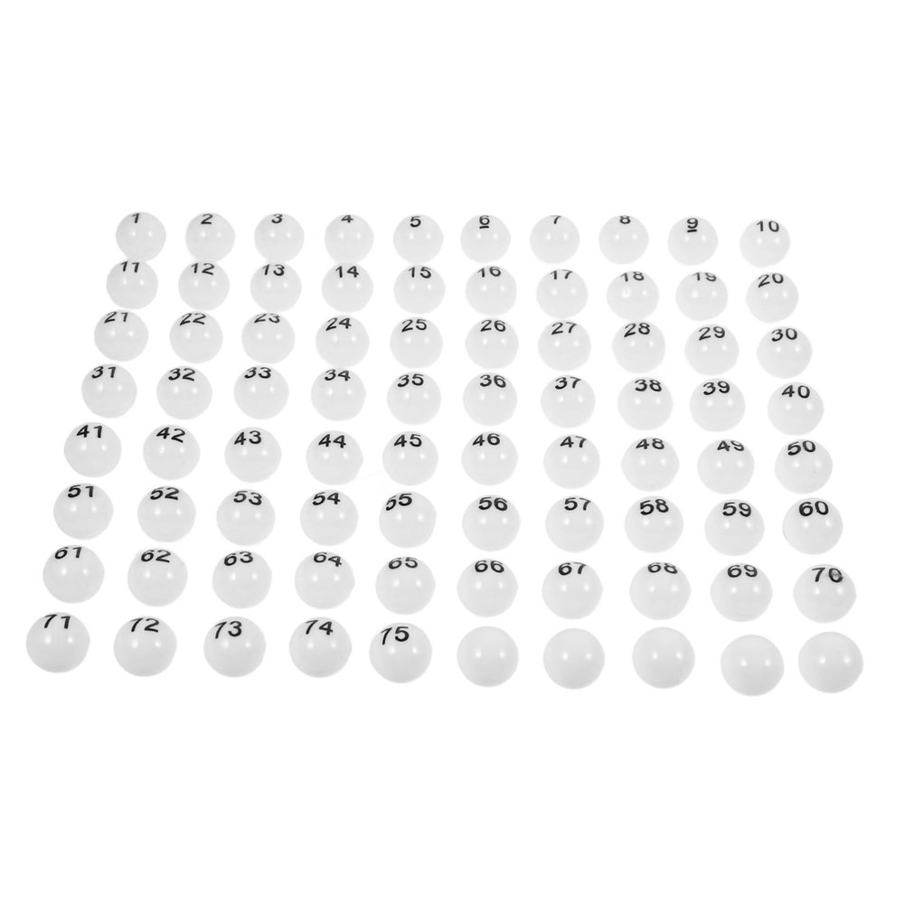 FELTECHELECTR 75pcs Plastic for Raffle Games Party Game Props for Events Celebrations and Activities Easy to Hold Store for Draws and Table Tennis