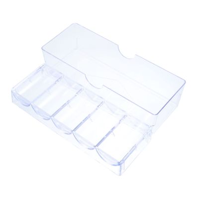 ibasenice 1pc Mahjong Chips Storage Box Lightweight Container Classified Compartments Organizer for Easy Access for Game and Home Use Holds Chips