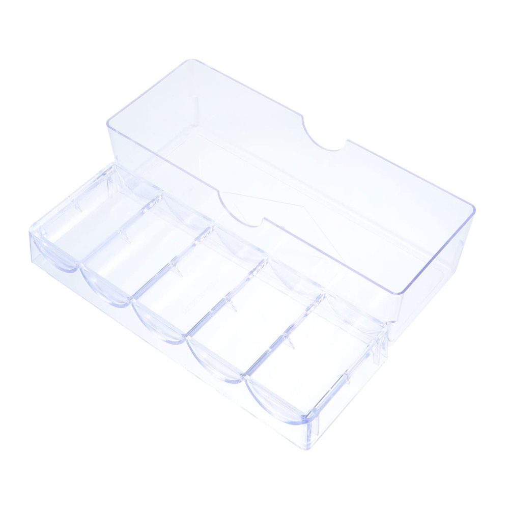 ibasenice 1pc Mahjong Chips Storage Box Lightweight Container Classified Compartments Organizer for Easy Access for Game and Home Use Holds Chips