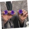 FELTECHELECTR 50pcs Purple Hollow Raffle Balls Prize Balls Capsules for Party Bingo Games Plastic Party Supplies view 4