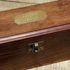 Antique Brown Brass Telescope with Brown Leather Cover on Top in Wooden Box Spyglass Pirate Ship Instrument 18 inches Best Gift Item view 3