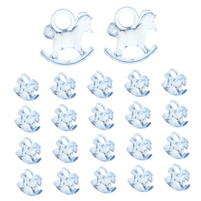 BESTonZON 48pcs Shower Decorations for Boy and Girl Centerpieces and Photo Props for Gender Reveal and Celebrations