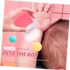 FOMIYES 2pcs Cartoon Powder Puff Box Adorable Bear Design Durable Talcum Powder Container Carry for Home and Travel Use for Care view 2