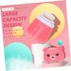 FOMIYES 2pcs Cartoon Powder Puff Box Adorable Bear Design Durable Talcum Powder Container Carry for Home and Travel Use for Care view 4