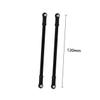 BESTonZON 8pc Aluminum Alloy Pull Rod for Rc Crawler Car Models Compatible Metal Spare Parts Black view 4