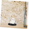 DECHOUS Miniature Dolls Base Wooden Figure Stands Diy Craft Material Round Base 3 Pack view 4