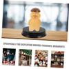 BESTonZON 3pcs Miniature Dolls Base Wooden Miniature Bases for Figurines Ornaments Diy Projects view 3