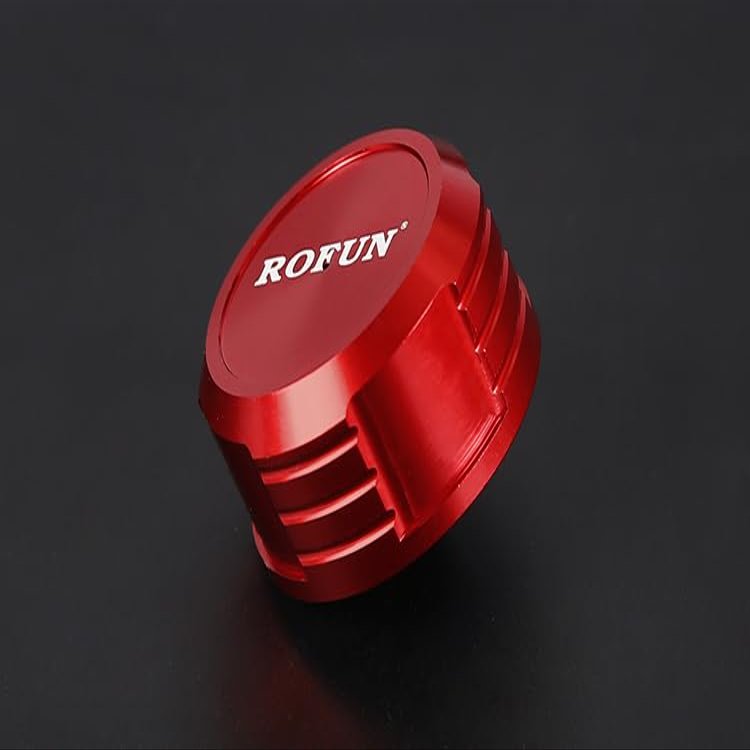 Ancalos CNC machined all metal fuel tank cap with rubber seal kit ForROVAN KM HPI BAJA 5B LOSI 5IVE-T ROFUN LT - (Color: RED)
