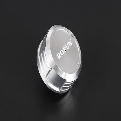 Ancalos CNC machined all metal fuel tank cap with rubber seal kit ForROVAN KM HPI BAJA 5B LOSI 5IVE-T ROFUN LT - (Color: SILVER)