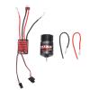 550 55T Brushed Motor, High Power 55T Brushed Motor 60A ESC Set Controller Combo for 1/10 RC Truck Car Axial HSP HPI Etc view 1