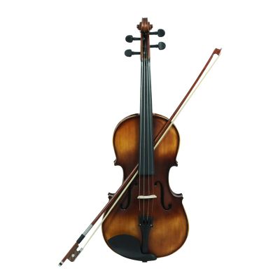 4/4 Vintage Matte Viola Solid Wood Panel Viola Natural Acoustic Viola With Bows Stringed Instrument Enduring