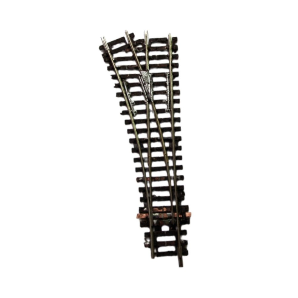 Colaxi 1:87 HO Scale Train Track Model, Toys Accessory, Railway Accessories, Sand Table Landscape, RC Railway Track Switch, Left Turn