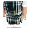 14.5 inch Doll Outfit-School Plaid Jumper include Blouse and Matching Headband/Add on Option: Sock and Shoe (Doll is not included) (Jumper,White Sock,Shiny Shoe, Plaid 61) view 4