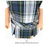 14.5 inch Doll Outfit-School Plaid Jumper include Blouse and Matching Headband/Add on Option: Sock and Shoe (Doll is not included) (Jumper Only, Plaid 80) view 3