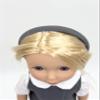14.5 inch Doll Outfit-School Plaid Jumper include Blouse and Matching Headband/Add on Option: Sock and Shoe (Doll is not included) (Jumper Only, Gray) view 4