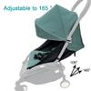 Stroller Accessories Canopy, Seat Cushion & Seat Base Compatible with Babyzen YOYO Strollers, Pushchair Accessories Replacement Kit, Waterproof Fabric (Aqua Blue) view 2