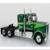 1976 W 900 A Tractor with Dry Goods Trailer Green Metallic with Light Green Graphics Vintage Heavy Haul Truck Collection 1/43 Diecast Model by Iconic Replicas 43-0591 view 2