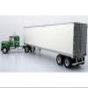 1976 W 900 A Tractor with Dry Goods Trailer Green Metallic with Light Green Graphics Vintage Heavy Haul Truck Collection 1/43 Diecast Model by Iconic Replicas 43-0591 view 4