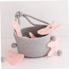 STOBAZA Stylish Storage Basket Decorative Organizer Bins for Boho Home Decor and Toys view 3