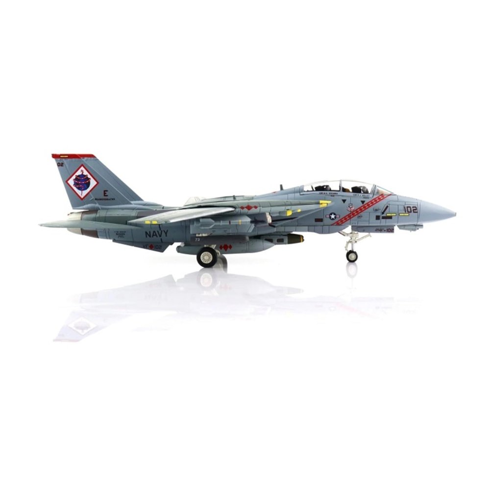 LIUSANGLIU Scale Aircraft 1/72 for US F-14B Fighter Model 163225 VF-102 2002 "OEF Alloy Collection Model Decorative Souvenirs Gifts Suitable for Display