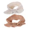 ASAKKURA 2pcs Girls Bow Headband Newborn Boy Girl Hair Bow Soft Knitted Headwear Hair Decorations for Party Accessory view 1
