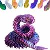 3D Printed Animals Set 3D Printed Snake Toys 3D Printed Articulated Flexible Fidget Toy 3D Printed Animals Exquisite Cute Pet Toy Children/Adults Fidget Toys (Purple, 17.7) view 1