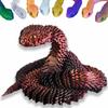 3D Printed Animals Set 3D Printed Snake Toys 3D Printed Articulated Flexible Fidget Toy 3D Printed Animals Exquisite Cute Pet Toy Children/Adults Fidget Toys (Black & Red, 11.8) view 1