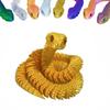 3D Printed Animals Set 3D Printed Snake Toys 3D Printed Articulated Flexible Fidget Toy 3D Printed Animals Exquisite Cute Pet Toy Children/Adults Fidget Toys (Gold, 11.8) view 1