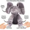 Dimple Emery Peek A Boo Elephant Toy, Interactive Singing Stuffed Elephant Plush with Moving Ears, Musical Stuffed Animal for Babies and Toddlers, Adorable Baby Toy - Adorable Gift for Grandchild view 3