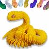 3D Printed Animals Set 3D Printed Snake Toys 3D Printed Articulated Flexible Fidget Toy 3D Printed Animals Exquisite Cute Pet Toy Children/Adults Fidget Toys(17.7 Yellow) view 1