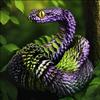 3D Printed Animals Set 3D Printed Snake Toys 3D Printed Articulated Flexible Fidget Toy 3D Printed Animals Exquisite Cute Pet Toy Children/Adults Fidget Toys (Purple & Gold, 17.7) view 2