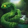 3D Printed Animals Set 3D Printed Snake Toys 3D Printed Articulated Flexible Fidget Toy 3D Printed Animals Exquisite Cute Pet Toy Children/Adults Fidget Toys (Green, 17.7) view 2