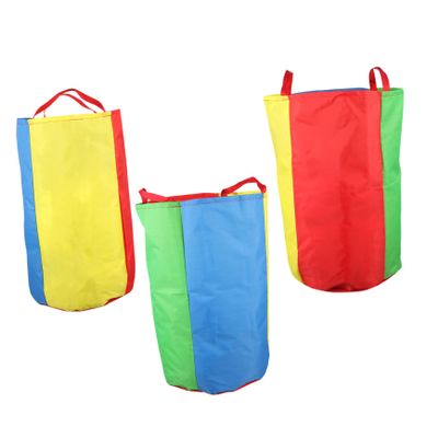 BCOATH 3pcs Sack Race Bags for Outdoor Games Jumping Toy for Boy Girl Heavy Duty Design for Kindergarten Fun for Parties and Team Activities