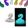 3D Printed Animals Snake Toys, 3D Printed Snake Movable Joint ,3D Printed Fidget Toys for Home Office Decor, 3D Printed Animals Toy Adults Fidget Toys (Fluorescent Blue, L) view 1